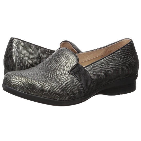 Dansko Metallic Lizard Addy Flat - Picture 2 of 7